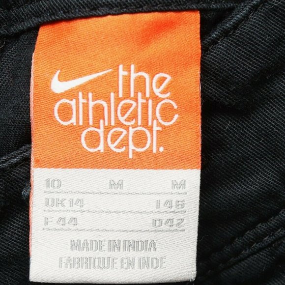 NIKE THE ATHLETIC DEPT. BLACK CHINO PANTS 10 M-EUC - Picture 5 of 7